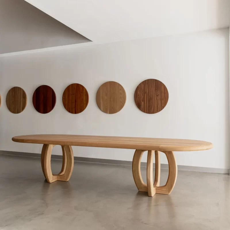 Banksia Dining Board Table handcrafted by Buywood Furniture using time honored joinery skills.