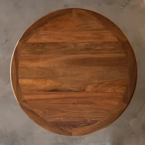 Banksia Round Dining Table handcrafted by Buywood Furniture using time honored joinery skills.