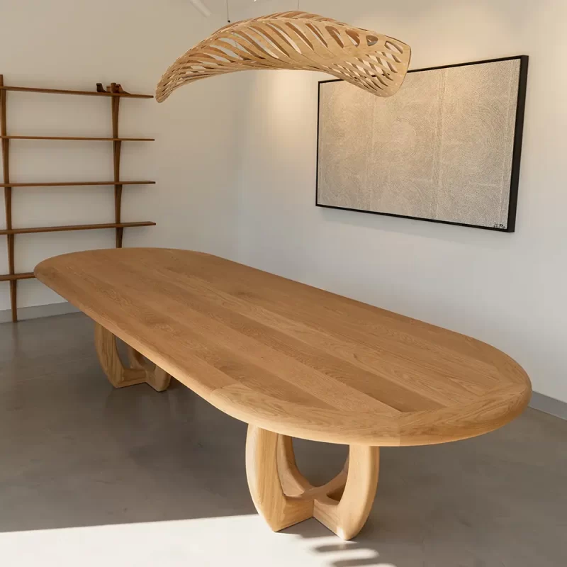 Banksia Dining or Board Long Table designed and custom made by Buywood Furniture using time honored joinery skills.