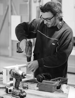 Bryn is a highly skilled furniture maker at Buywood Furniture working on many projects around the workshop.