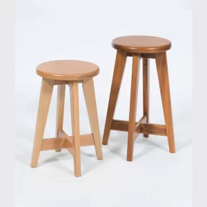A contemporary take on a traditional solid timber stool. Built with modern, clean lines creating a simple but pleasing aesthetic by Buywood Furniture, Brisbane