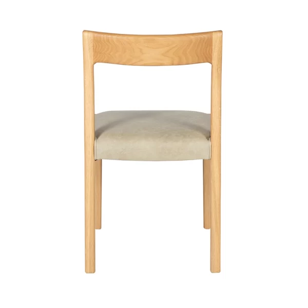 The Fitzroy dining chair a gorgeous new design offering comfort and durability is custom made by Buywood Furniture, Brisbane.