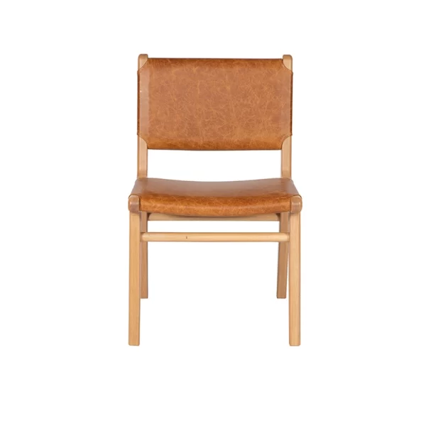 Designed and crafted by Buywood Furniture from a range of Australian hardwood timbers, and extensive leather ranges, the Waratah Dining Chair can pair with any dining suite with ease.