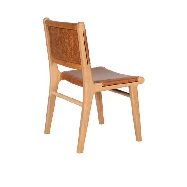 Designed and crafted by Buywood Furniture from a range of Australian hardwood timbers, and extensive leather ranges, the Waratah Dining Chair can pair with any dining suite with ease.