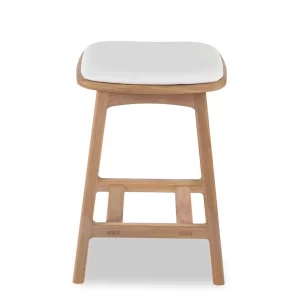 The Waratah wooden stool is simplistic and sophisticated featuring a gorgeous curved seat and exposed mortise and tenon joint custom designed by Buywood Furniture.
