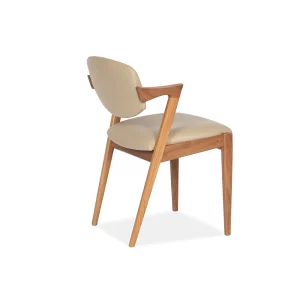 Kai Dining Chair with its stunning design aesthetic, comfortable arms and tilting backrest is custom designed by Buywood Furniture Brisbane.