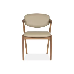 The Kai Dining Chair with its stunning design aesthetic, comfortable arms and tilting backrest is custom designed by Buywood Furniture Brisbane.