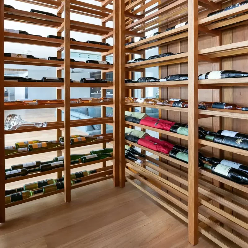 We design and build custom wine cellars in solid timber to complement your home and very stylishly house your beloved wine.