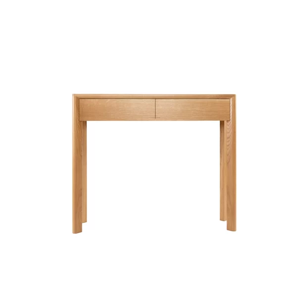 The Hastings Hall / Console Table is custom designed and made by Buywood Furniture, Brisbane from solid timber and fitted with 2 push-release drawers.