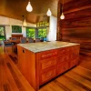 Using the beautiful Silky Oak timber and only the finest materials, Buywood Furniture made to measure, designed and built this stunning spacious kitchen and island bench.