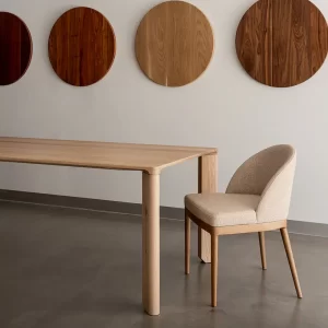 The Jensen Dining Table in solid wood is a custom made contemporary, yet classic Nordic inspired design custom made by Buywood Furniture in Brisbane.