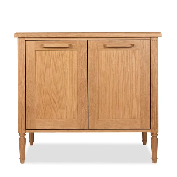 The Estelle bathroom Vanity is crafted from 100% solid wood featuring turned leg, shaker doors, inhouse handcrafted handles.