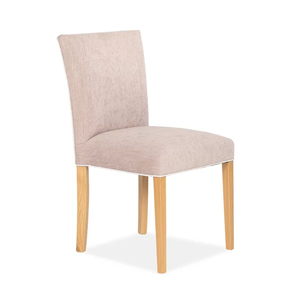 Experience the custom made timber Margi Dining Chair with its curved lumbar support crafted by Buywood Furniture .